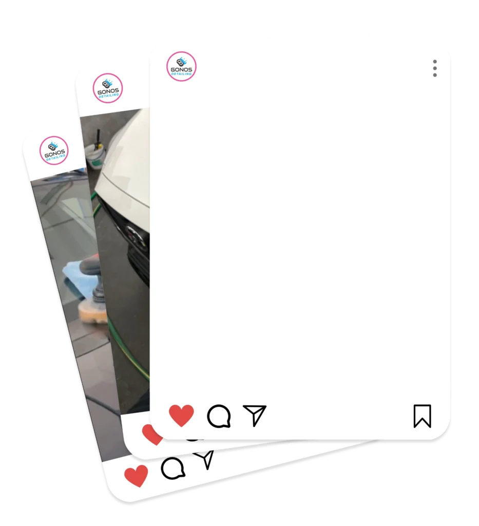 Ozdobna grafika pokazująca posty na instagramie.